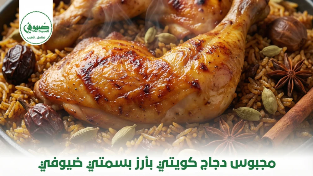 مجبوس دجاج كويتي بأرز بسمتي ضيوفي