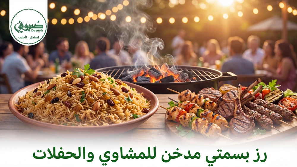 أرز بسمتي مدخن للمشاوي والحفلات