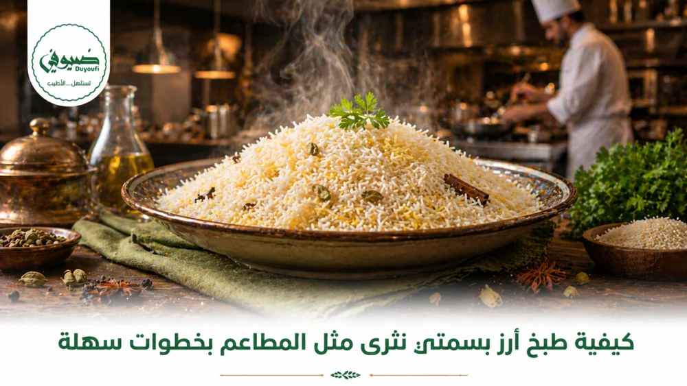 كيفية طبخ أرز بسمتي نثري مثل المطاعم بخطوات سهلة