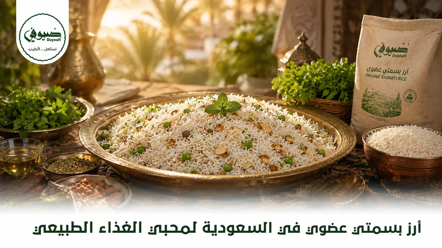 أرز بسمتي عضوي في السعودية لمحبي الغذاء الطبيعي