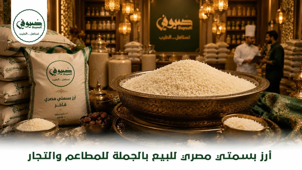 أرز بسمتي مصري للبيع بالجملة للمطاعم والتجار