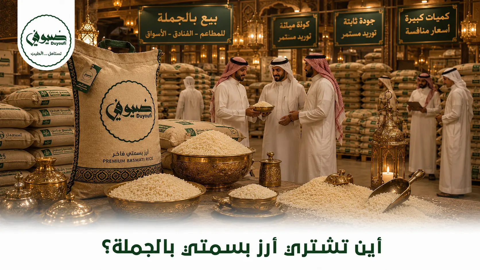 أين تشتري أرز بسمتي بالجملة؟