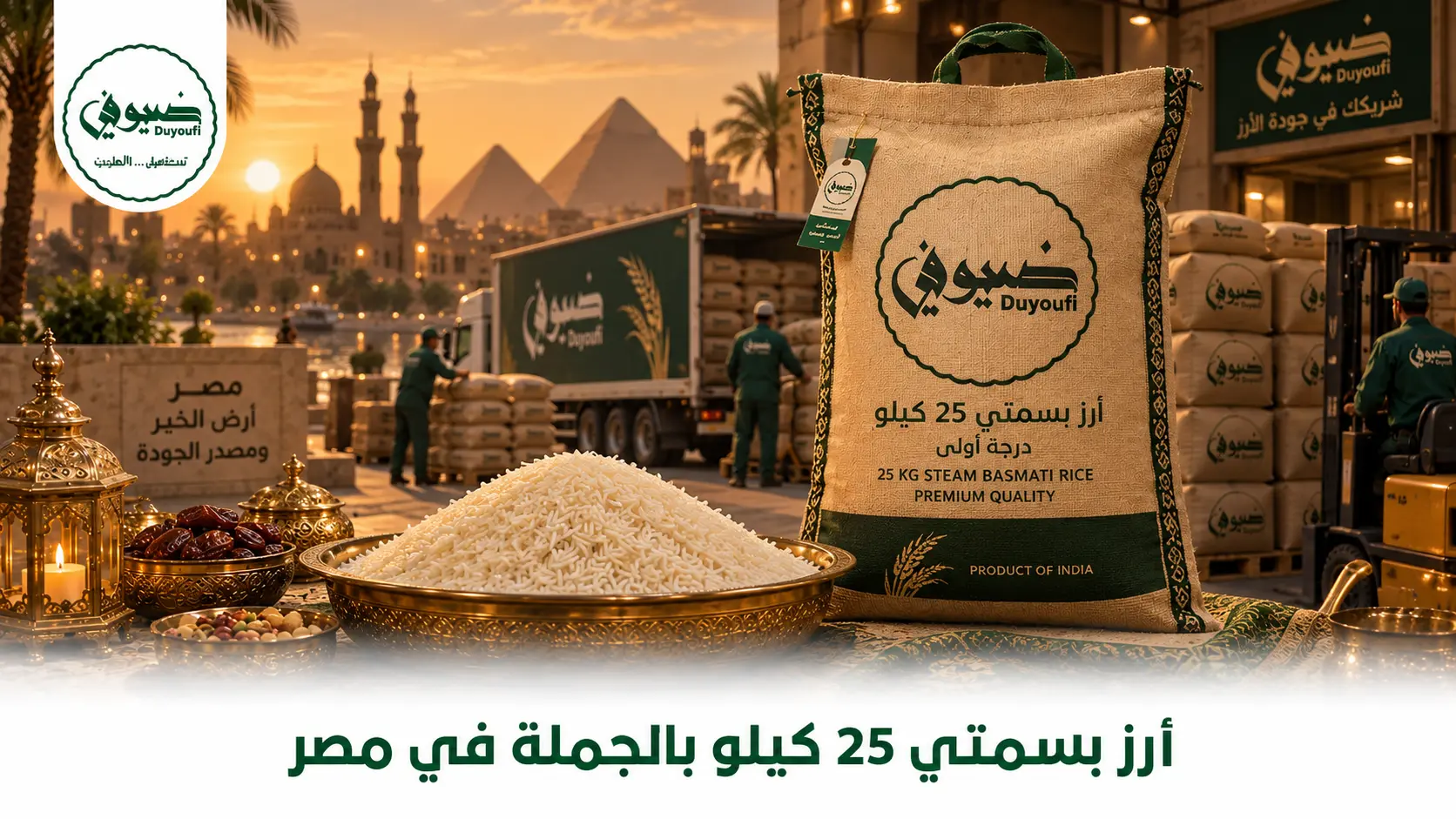أرز بسمتي 25 كيلو بالجملة في مصر