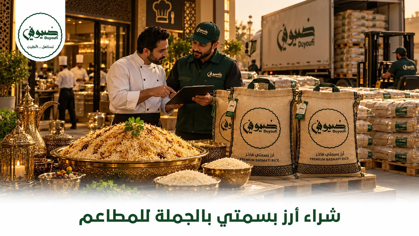 شراء أرز بسمتي بالجملة للمطاعم