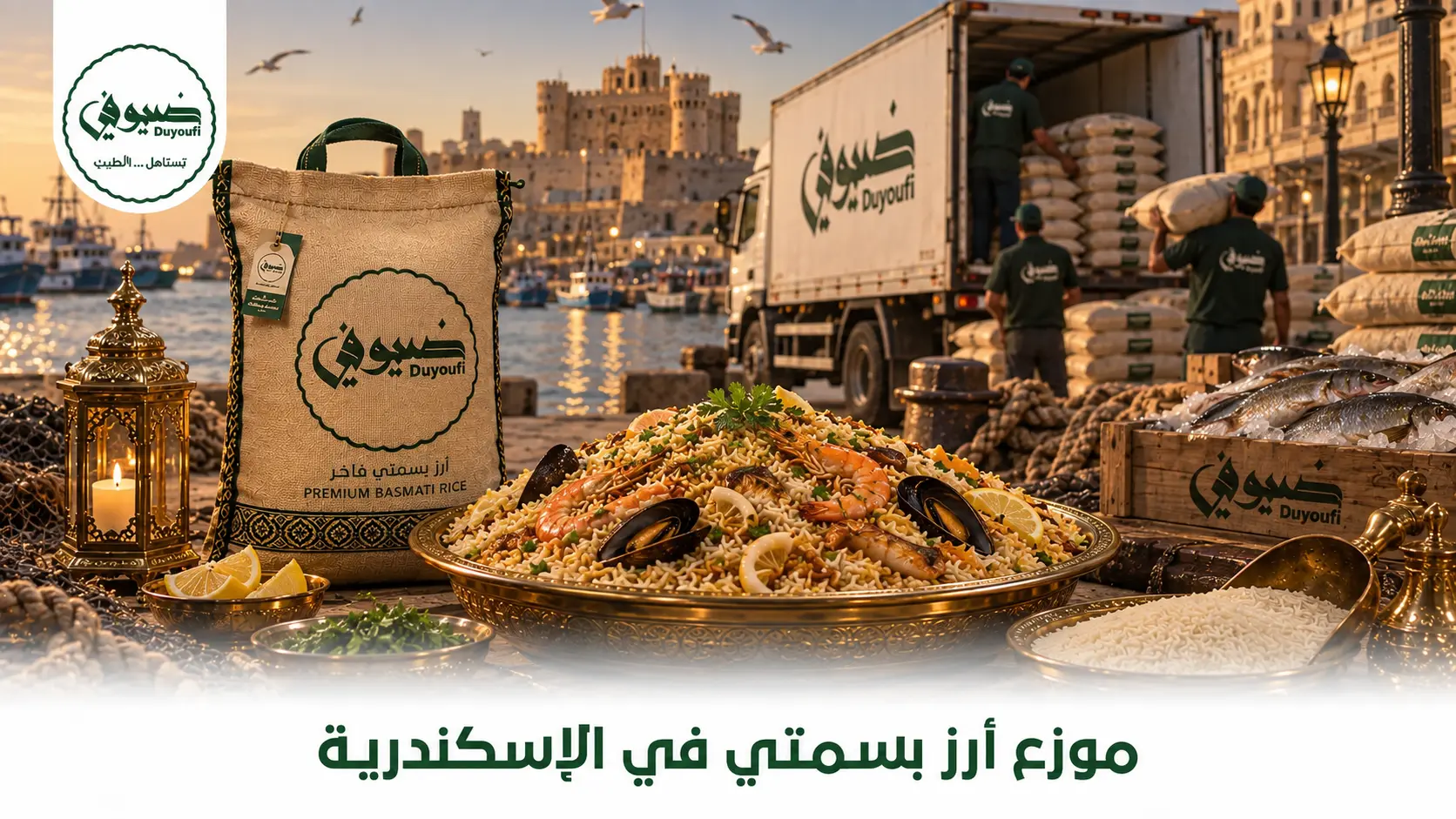 موزع أرز بسمتي في الإسكندرية