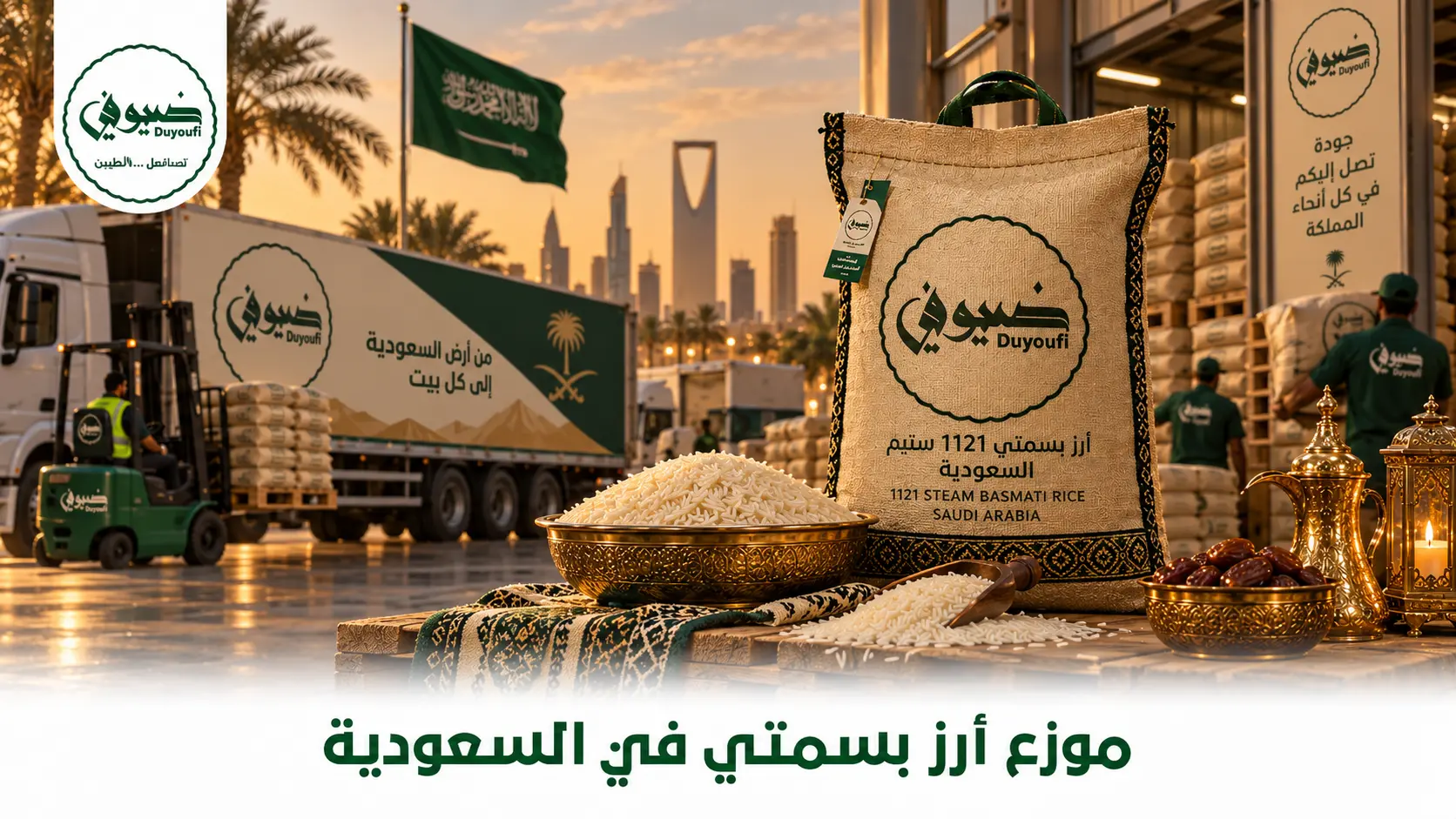 موزع أرز بسمتي في السعودية